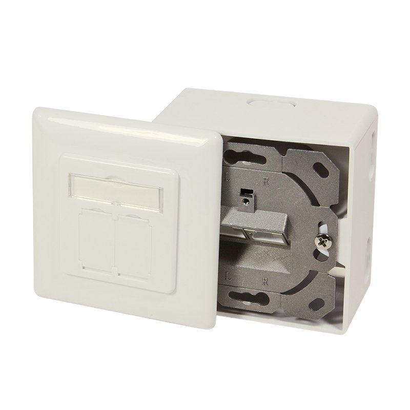 Logilink Np0006a Roseta 2 X Rj-45 Blanco