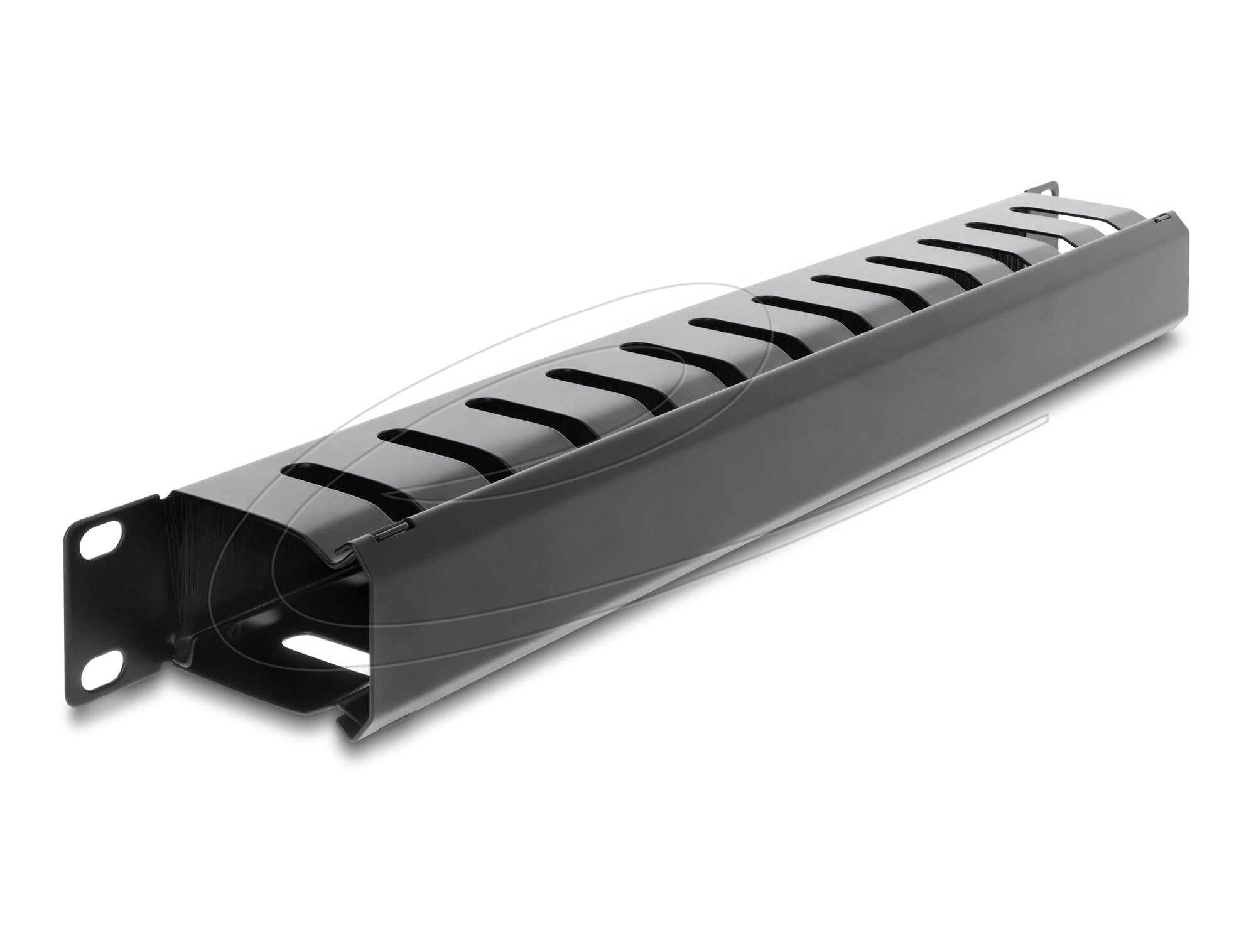 Delock 19? Cablemanagement Rangierpanel Mit Bürste 1 He Schwarz