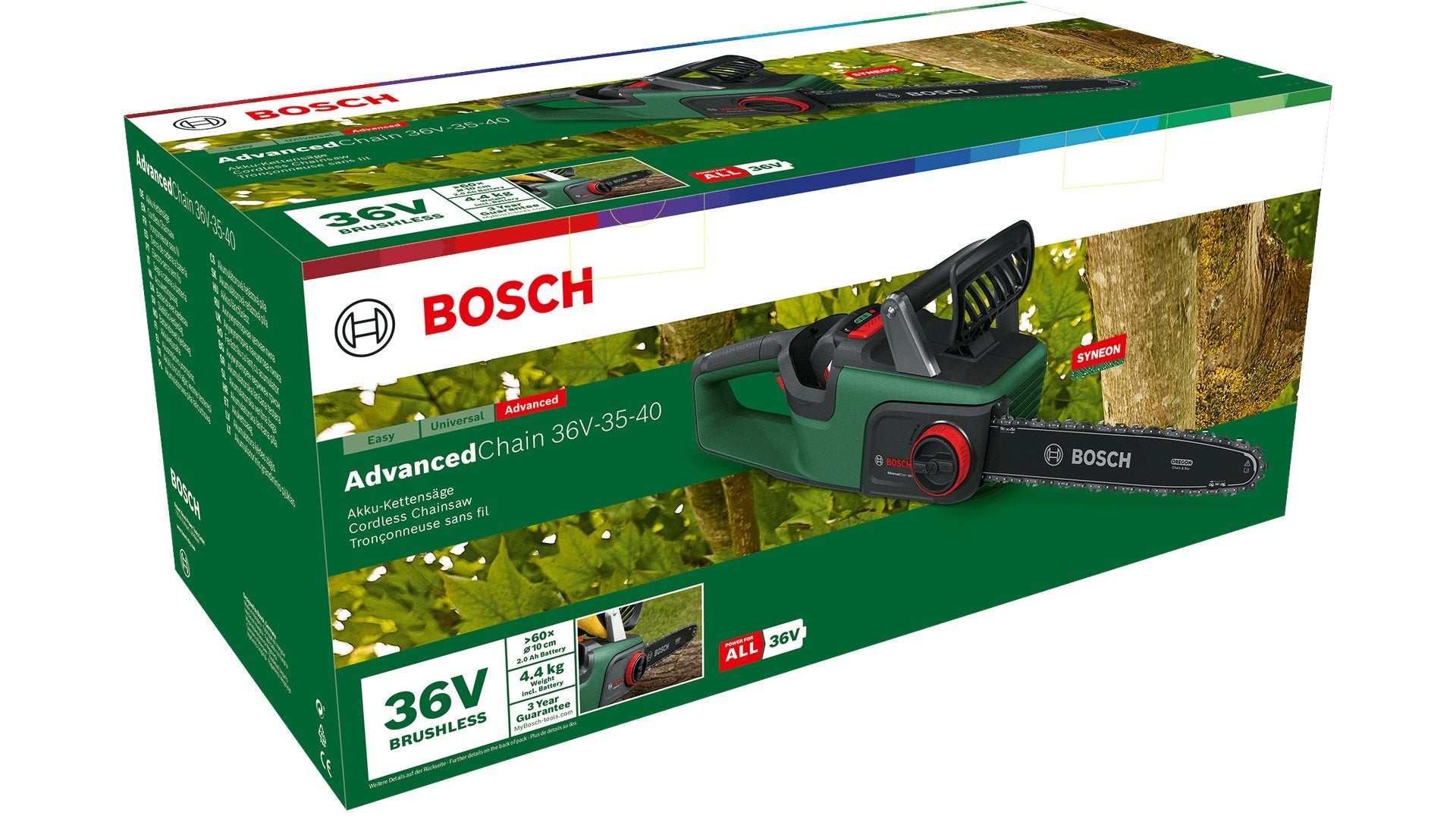 EAN 3165140939034 - Bosch AdvancedChain 36V-35-40 Negro, Verde imagen 10