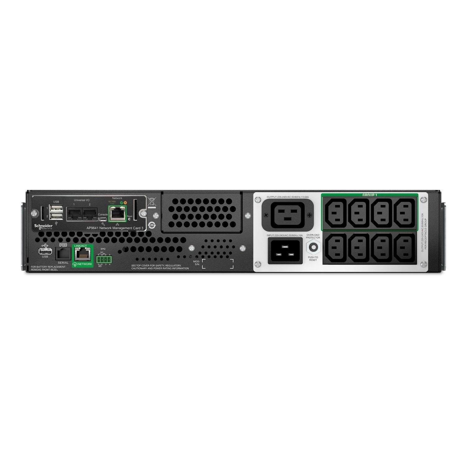 EAN 731304643203 - APC SMTL2200RMI2UCNC sistema de alimentación ininterrumpida (UPS) Línea interactiva 2,2 kVA 1980 W 9 salid imagen 2