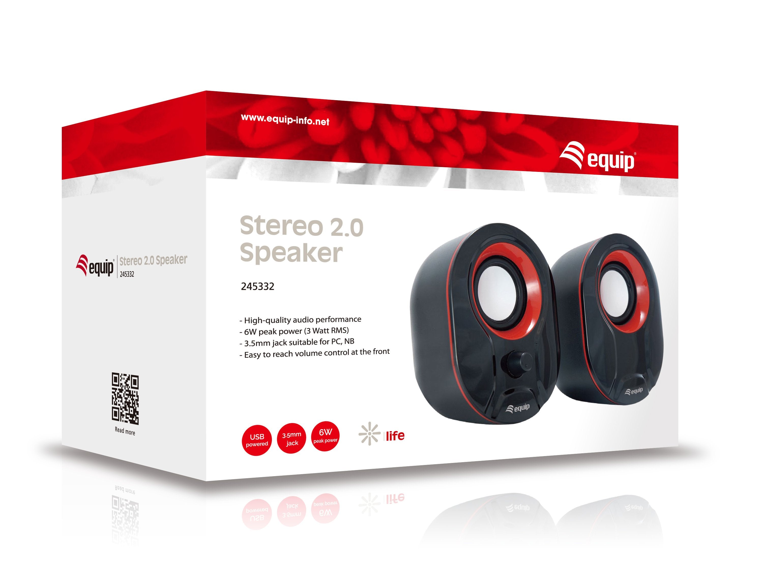 EAN 4015867221464 - Equip 245332 altavoz Negro, Rojo Alámbrico 3 W imagen 6