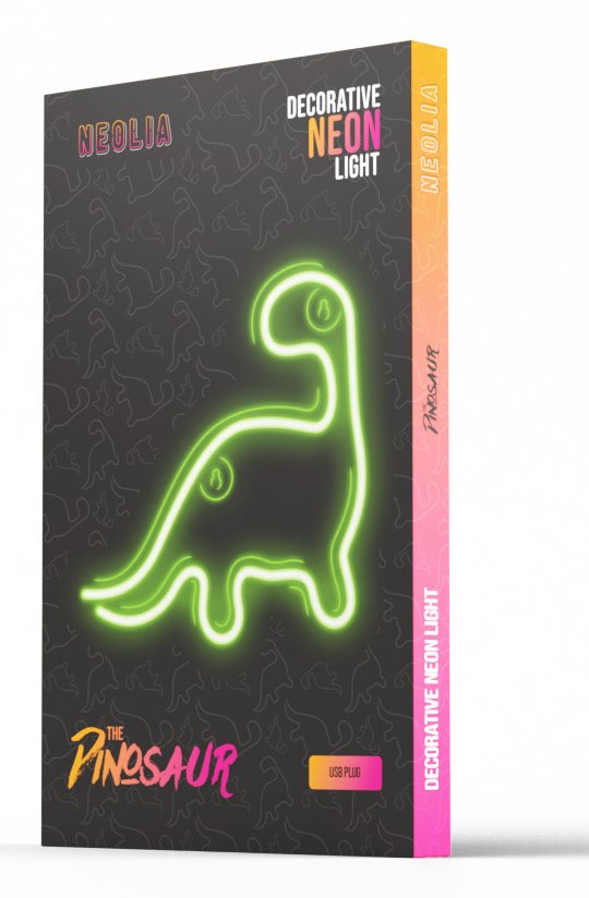 Lampara Forever Neon Led Dinosaur Green
