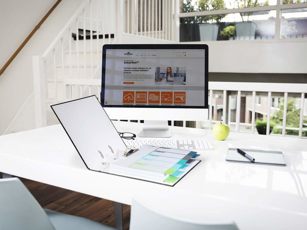 Durable 679327 Lengüeta De Índice Separador En Blanco Con Pestaña Polipropileno (Pp) Multicolor