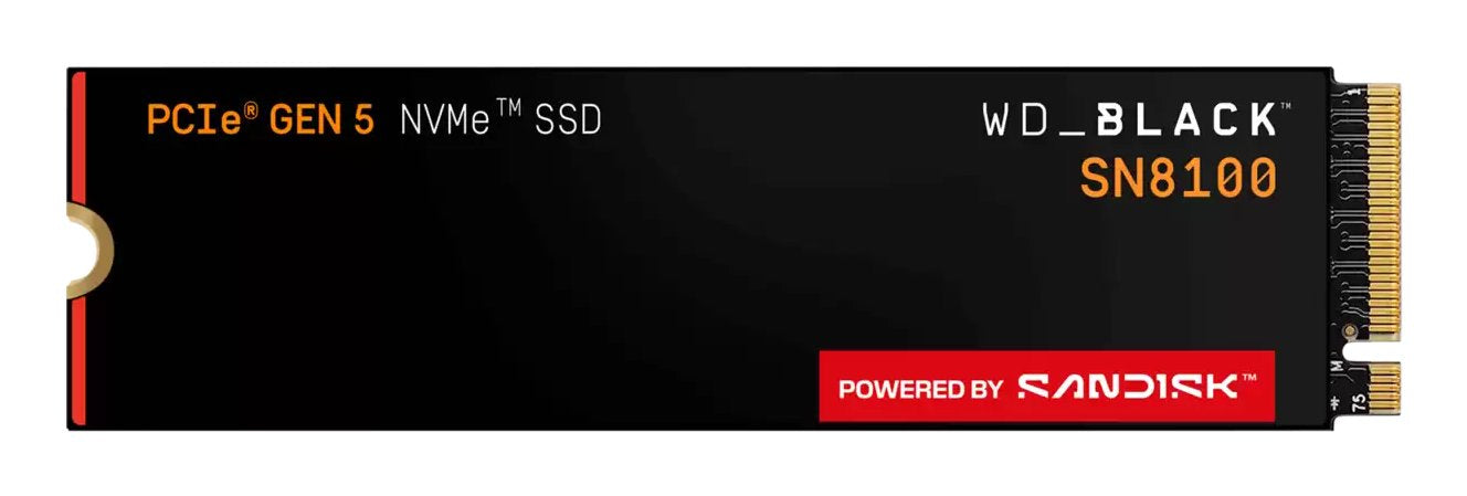 Disco Ssd Sandisk Wd_black Sn8100 Nvme 8 Tb M.2 Pci Express 5.0 Tlc 3d Nand
