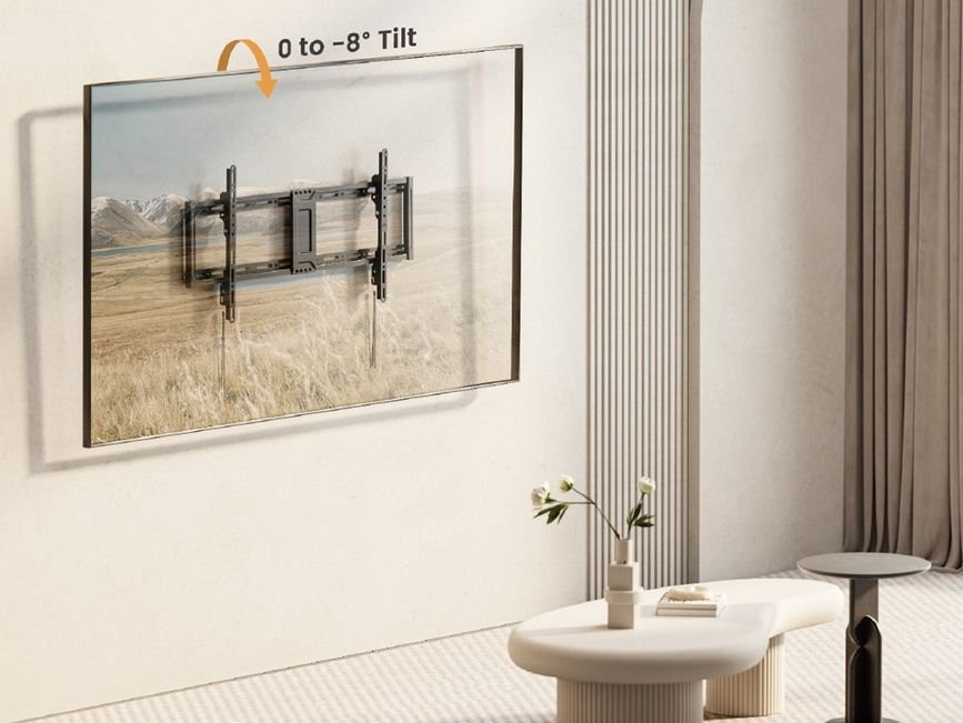 Soporte De Pared Fijo Inclinable Equip 650361 Para Pantallas 43" - 95" Vesa Max. 800x400 75kg