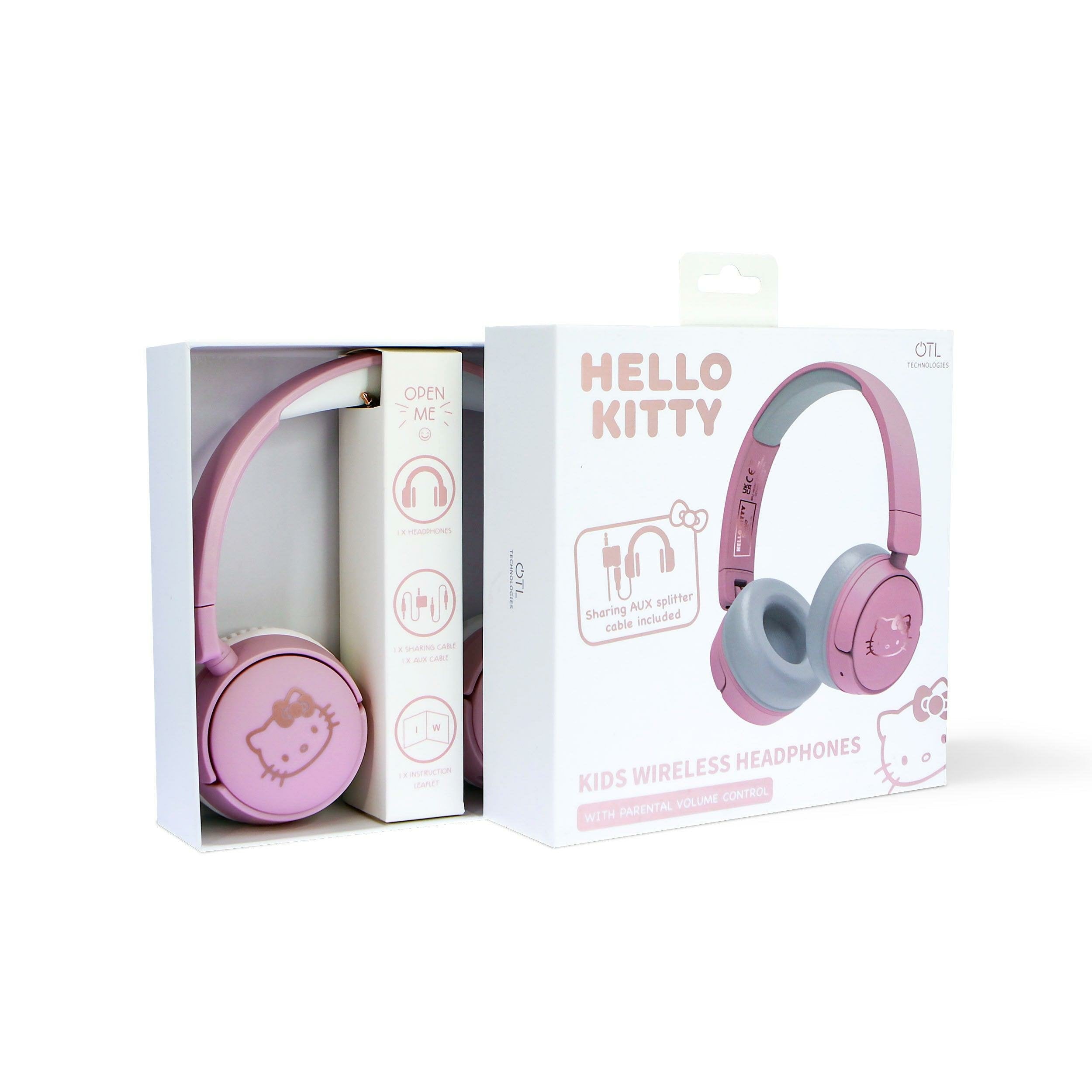 Auriculares Inalambricos Infantiles Rose Gold Hello Kitty