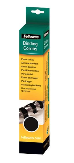 Fellowes Pack De 25 Canutillos Negros 14 Mm