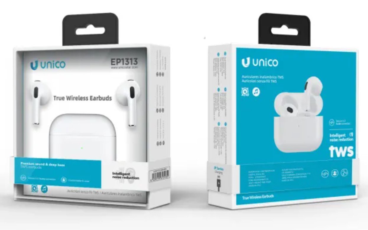 EAN 8435719613135 - UNICO EP1313 auricular y casco Auriculares True Wireless Stereo (TWS) Dentro de oído Llamadas/Música Blue imagen 2