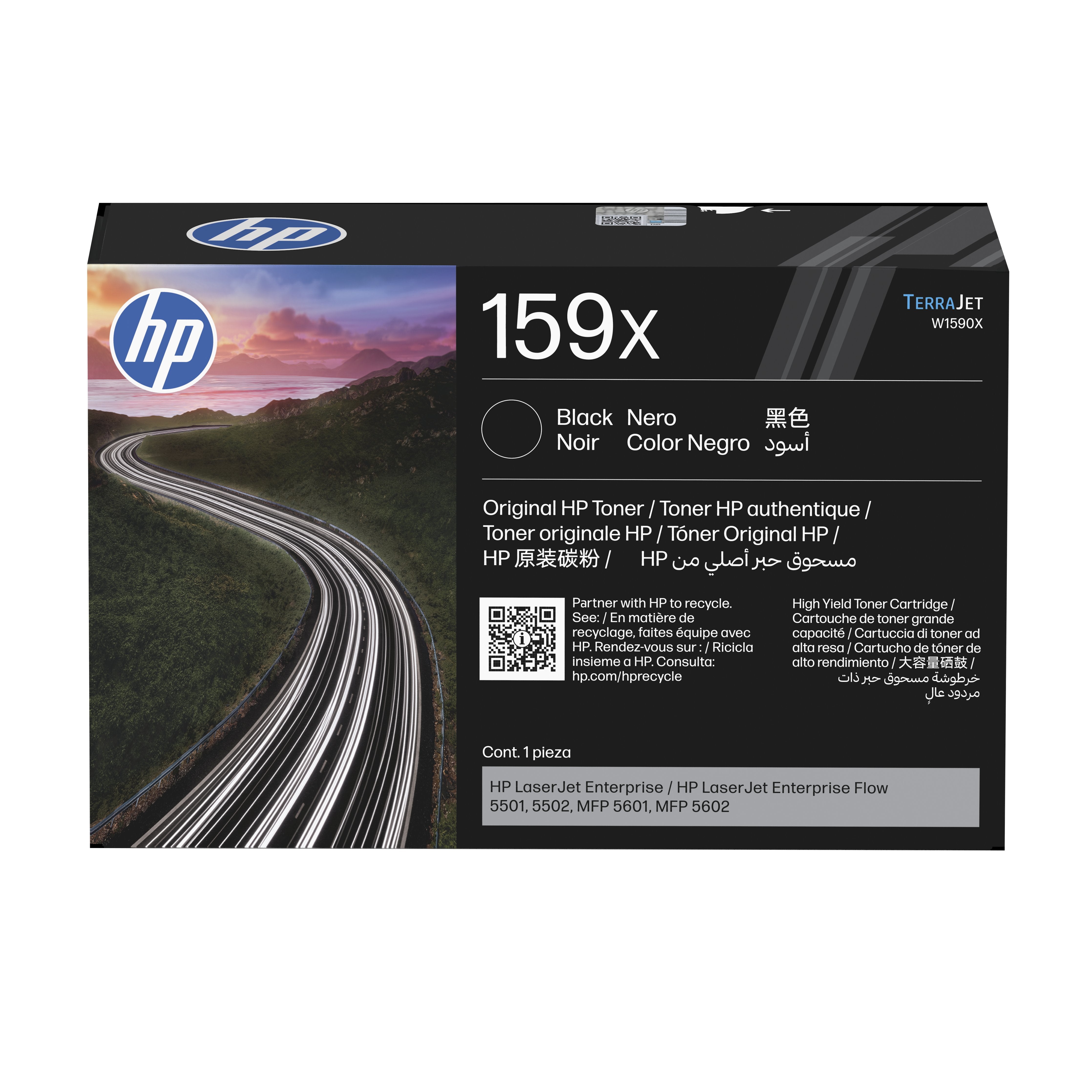EAN 0196337290020 - HP 159X Black Original LaserJet Toner Cartridge cartucho de tóner 1 pieza(s) imagen 1