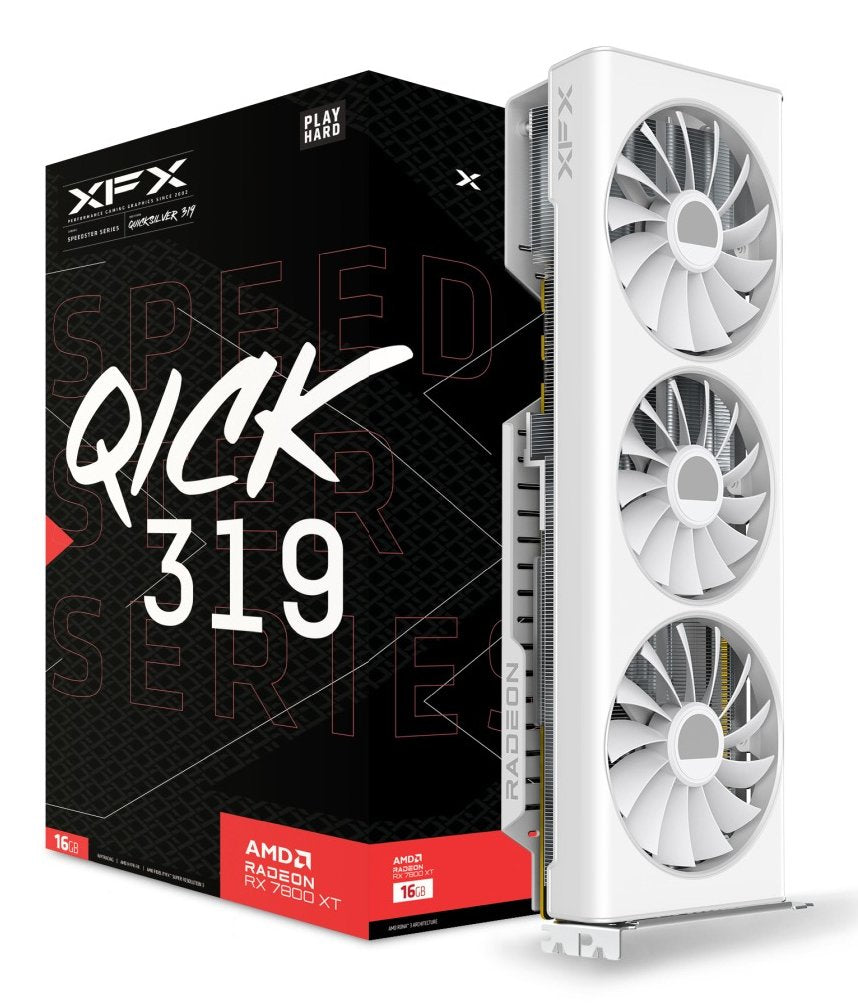 Xfx Rx 7800xt Qick319 White Core Gaming 16gb Ddr6 3xdp/Hdmi Retail