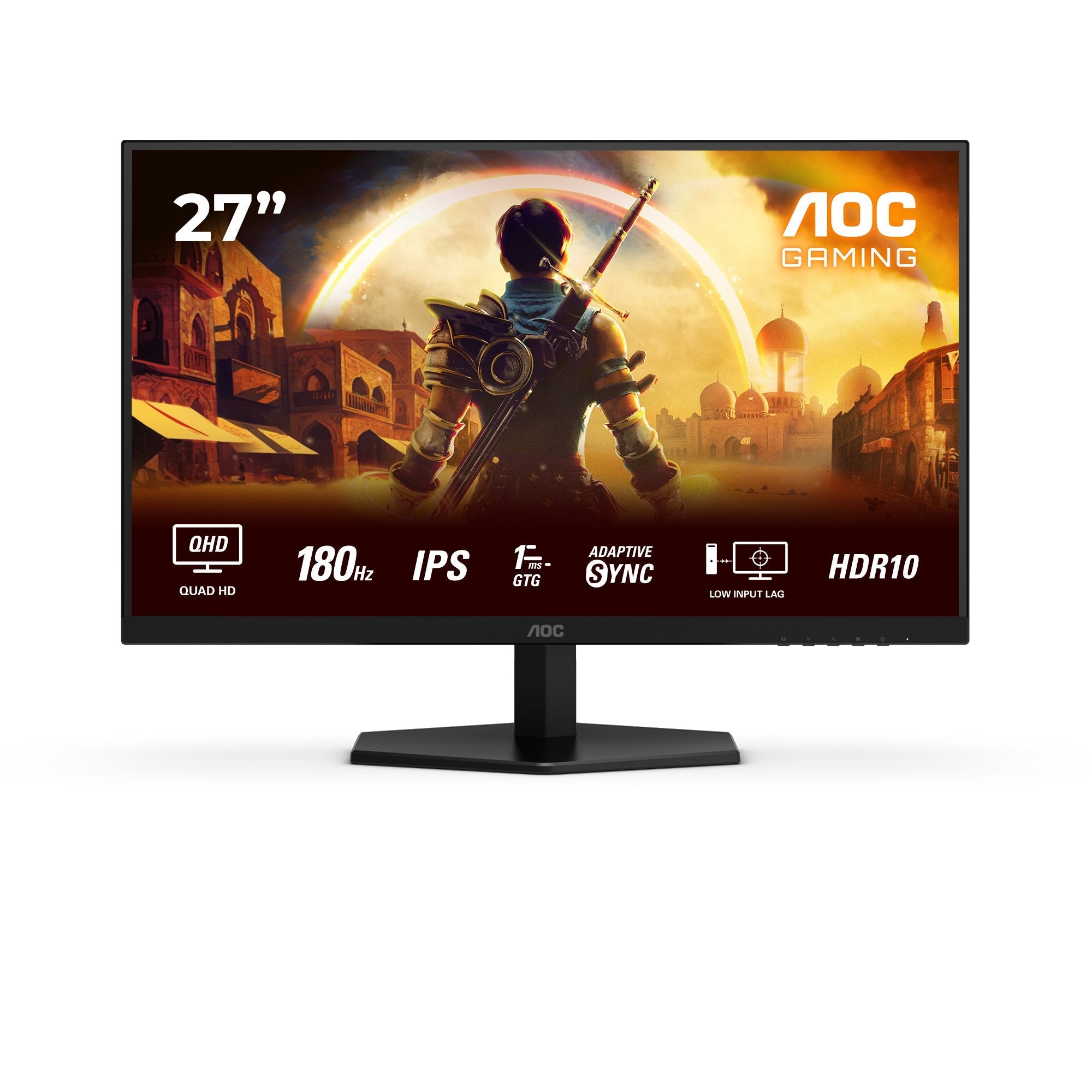 Monitor Aoc Gaming Q27g42xe 27", 2560x1440 1ms 300cd M², Hdmi, Displayport, Headphone Out