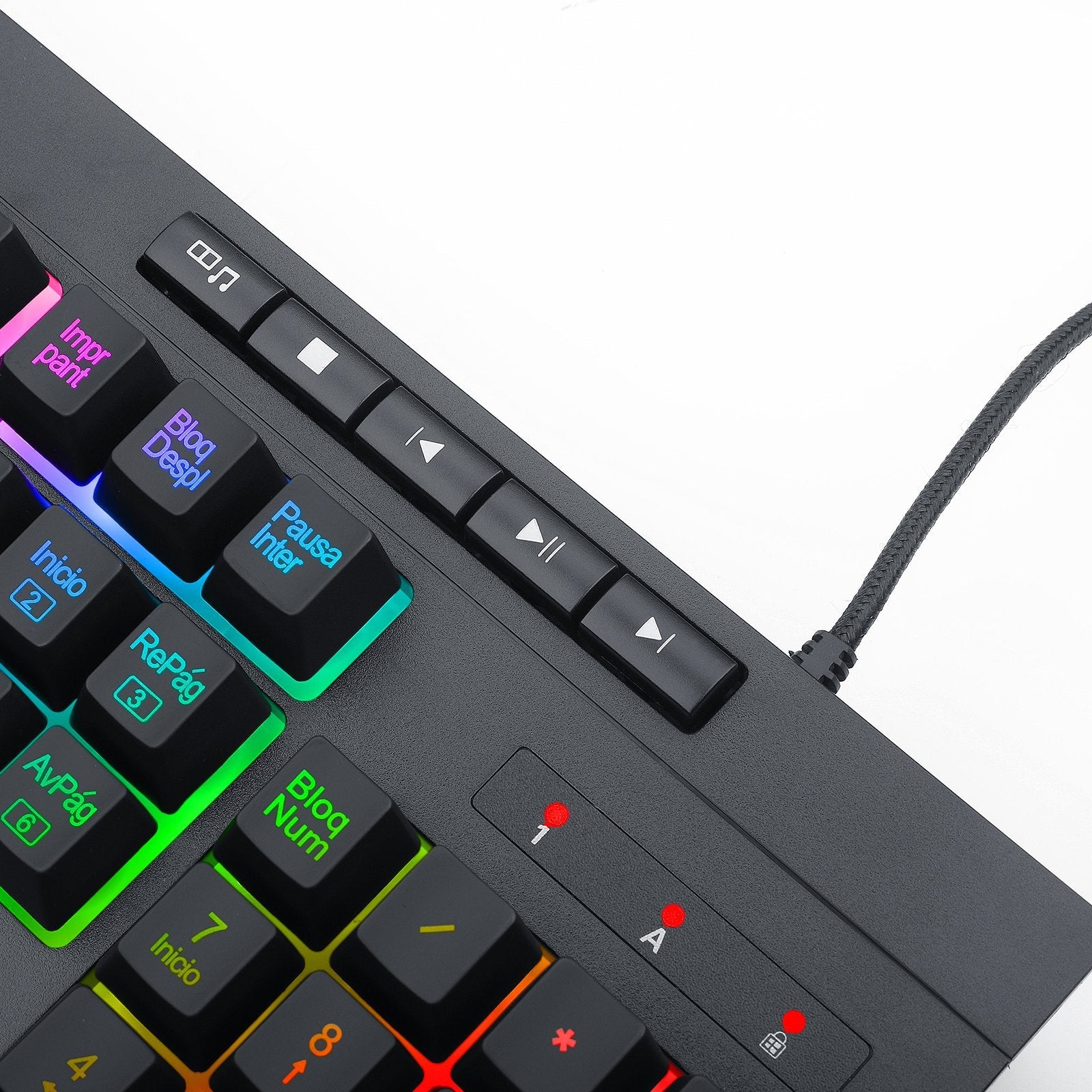 EAN 6950376779847 - REDRAGON K512RGB-SPS teclado Juego USB QWERTY Español Negro imagen 5