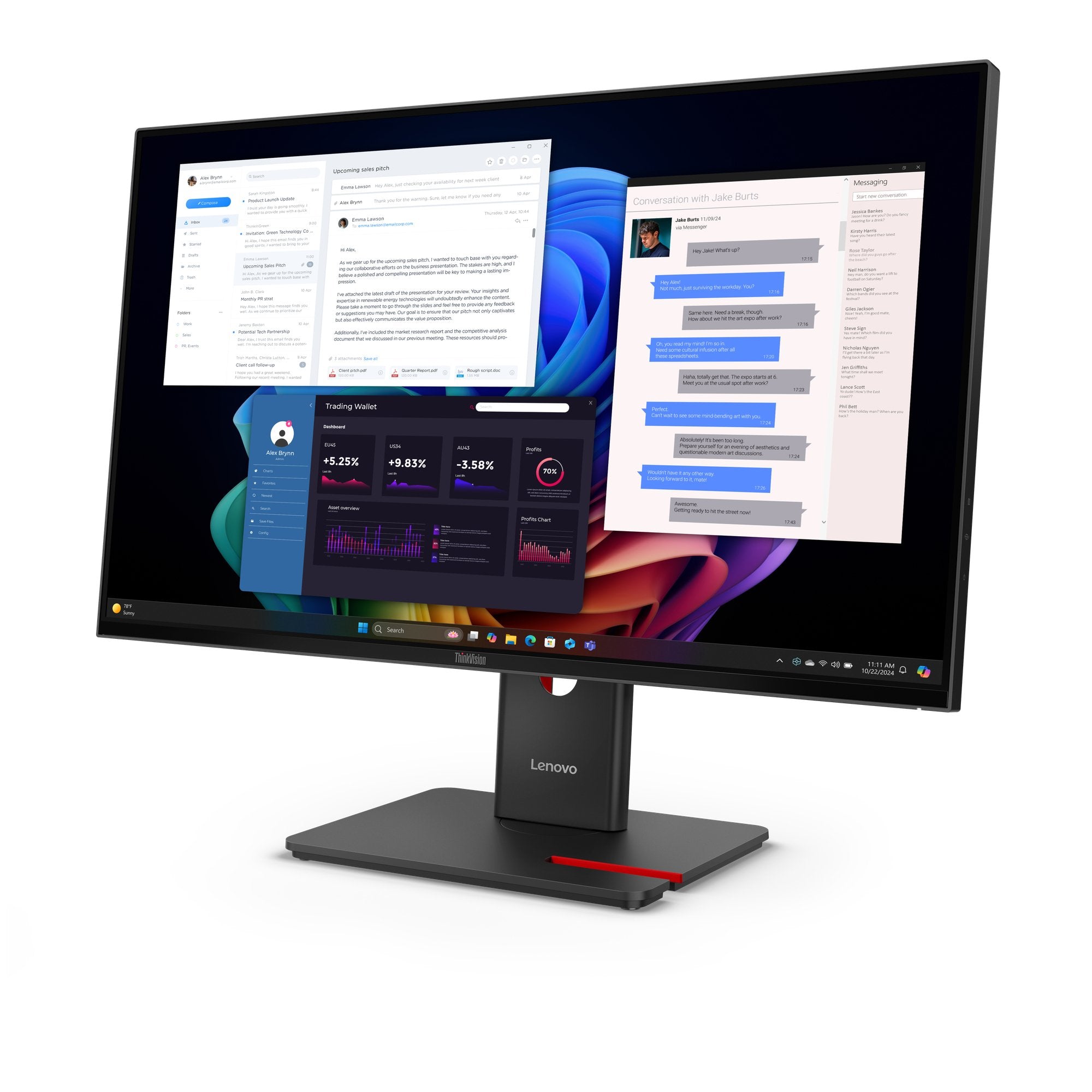 Lenovo Thinkvision T27ud-40 27 3840x2160 Hdmi 3y Warranty