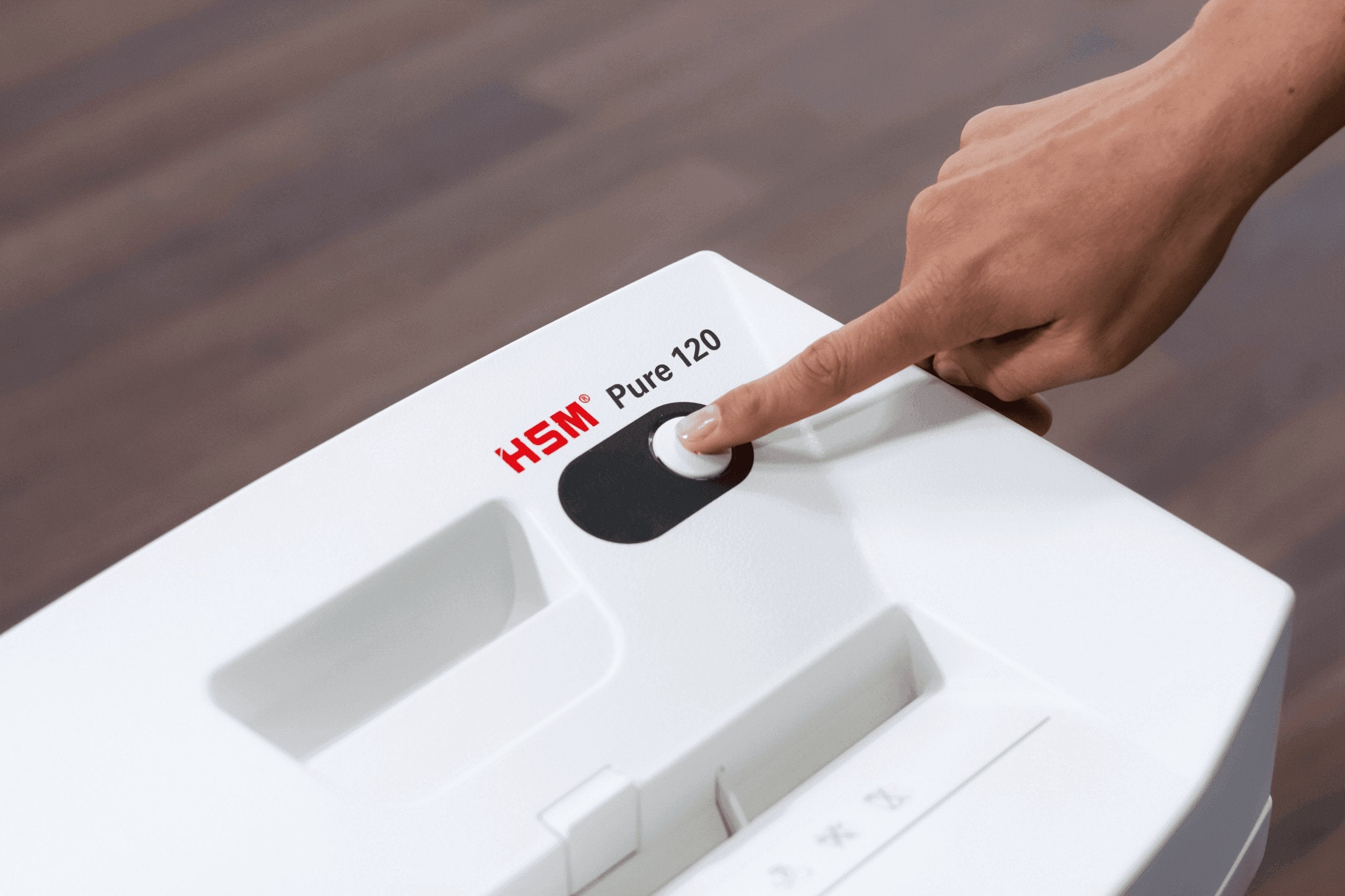 EAN 4026631054461 - HSM PURE 120 triturador de papel Corte en partículas 55 dB 22,5 cm Blanco imagen 6