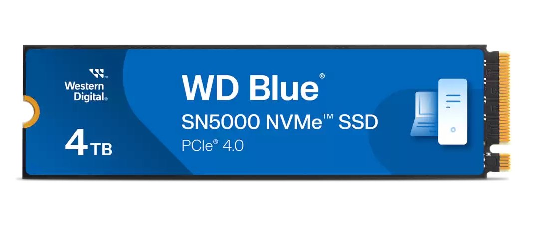 Wd Blue Sn5000 Wds400t4b0e Ssd 4tb Interno M.2 2280 Pcie4.0 X4 (Nvme)