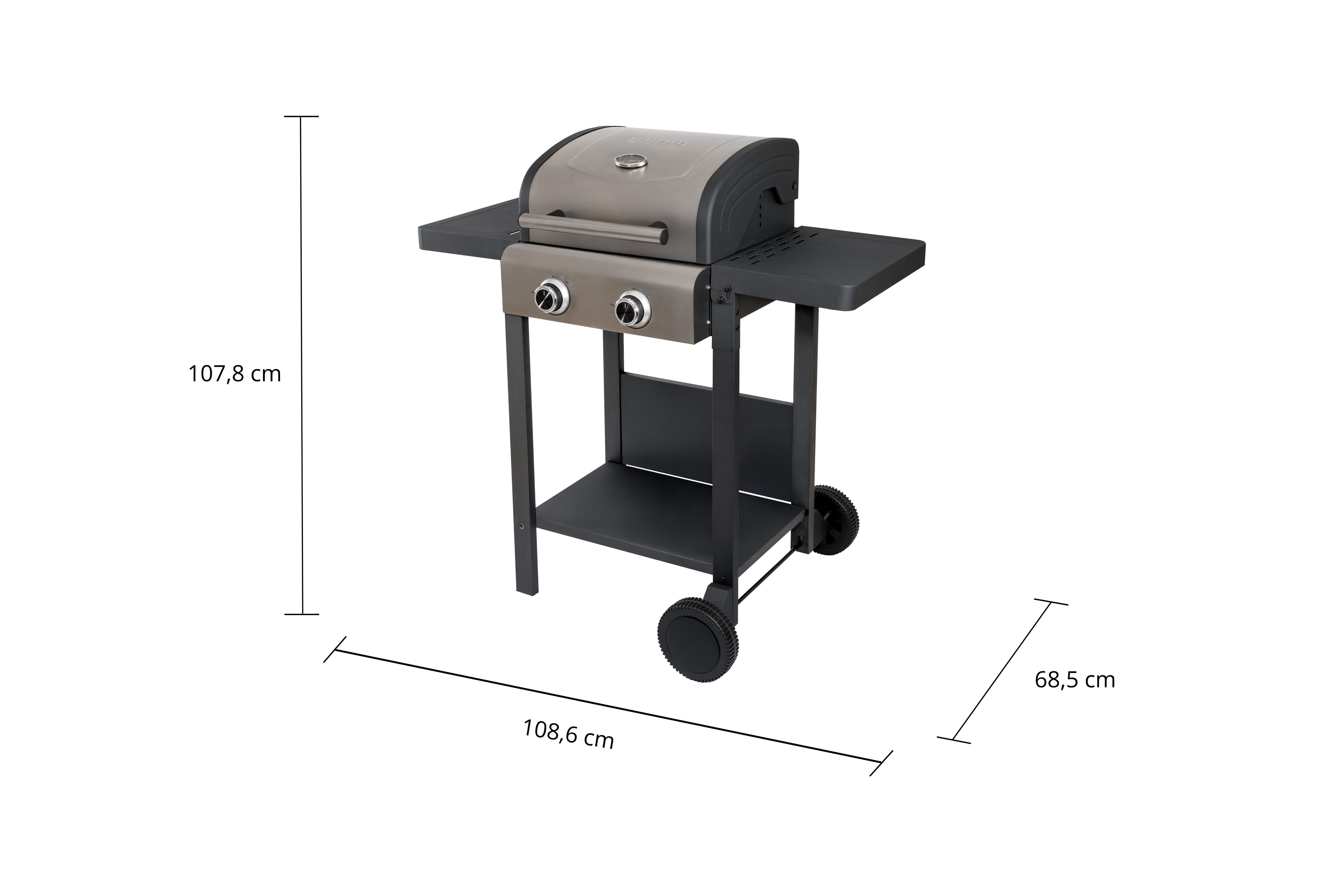 Unold Bbq Grillwagen Buddy (Negro, 2.600 Watt) 58595