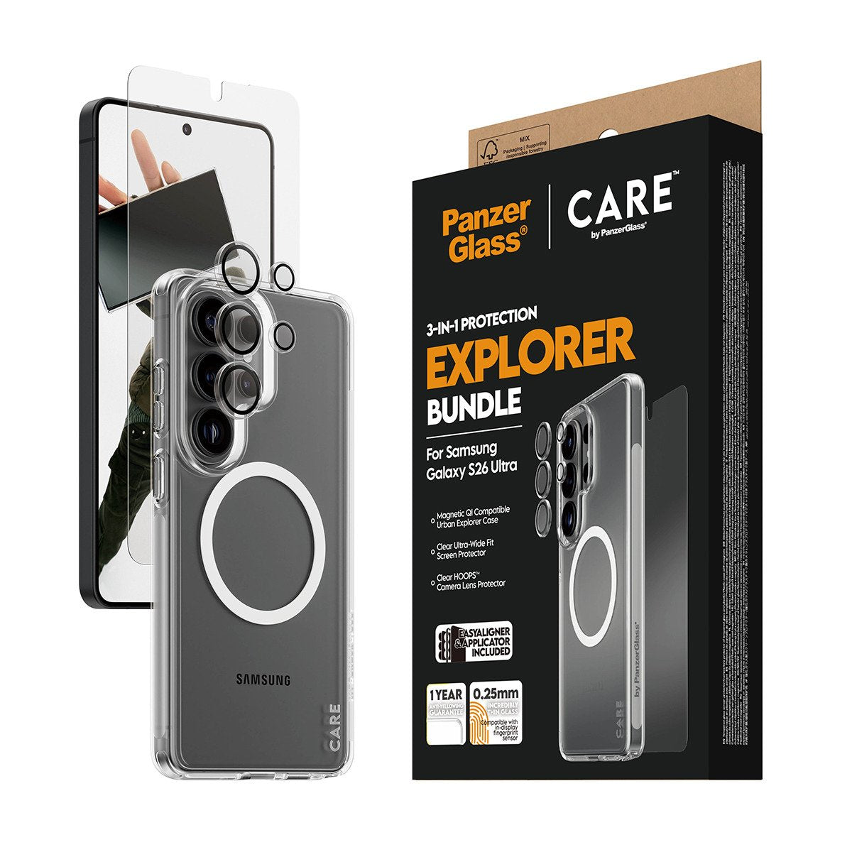 EAN 5715685034527 - PanzerGlass ® | CARE™ by ® 3-in-1 Bundle Samsung Galaxy S26 Ultra Protector de pantalla 1 pieza(s) imagen 6