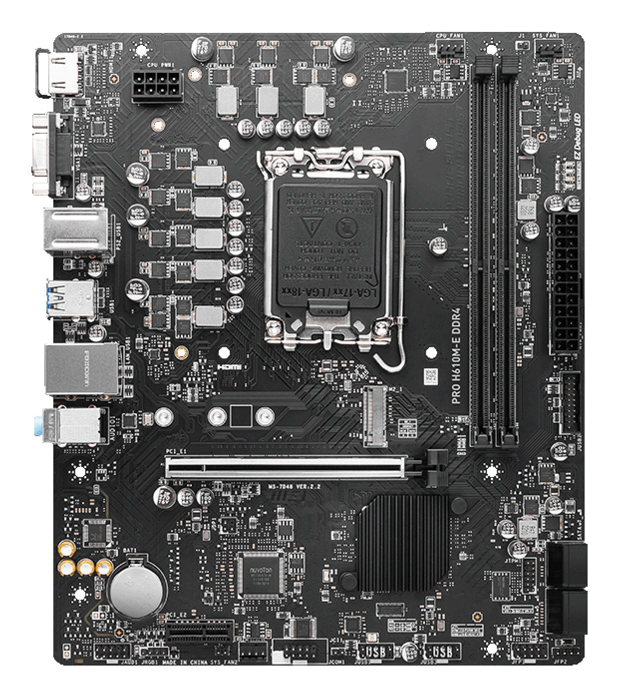 EAN 4711377002660 - MSI PRO H610M-E DDR4 placa base Intel H610 LGA 1700 micro ATX imagen 2