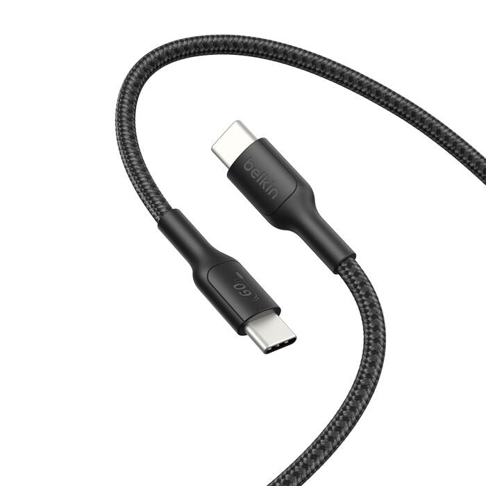 Cable Belkin Usb 24 Pin Usb-C (M) A 24 Pin Usb-C (M) Usb 2.0 2 M Entrega De Energía Usb-C (60w) Cable Trenzado Carga Rápida