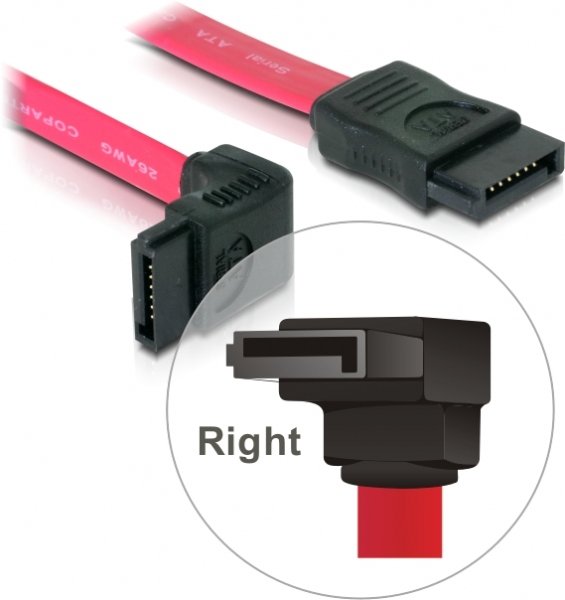 Delock Cable Sata A Sata Acodado 50cm