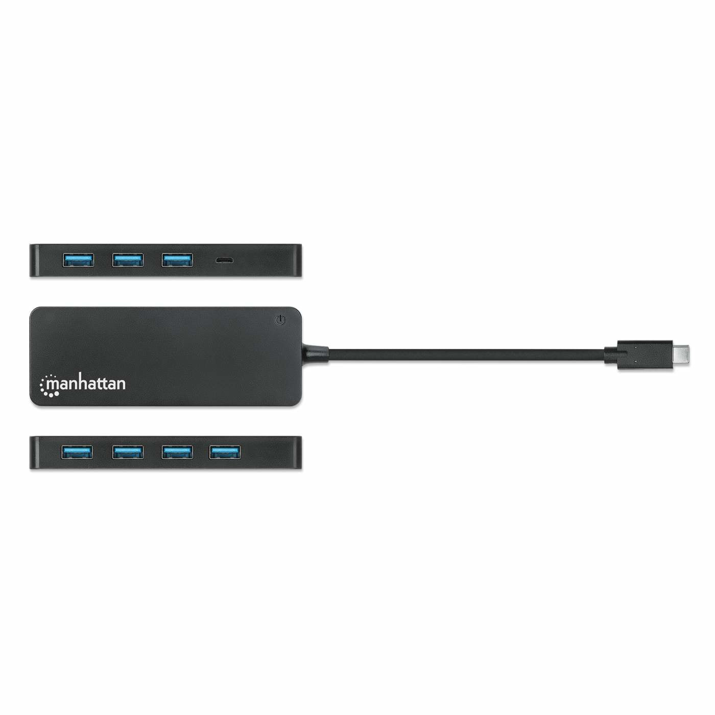 EAN 0766623168410 - Manhattan 168410 hub de interfaz USB Tipo C 5000 Mbit/s Negro imagen 4