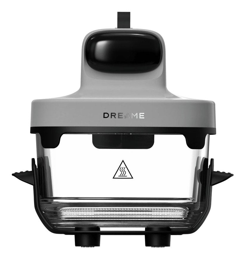 Dreame Tasti Sencillo Independiente 1500 W Freidora De Aire Caliente Negro, Transparente, Blanco