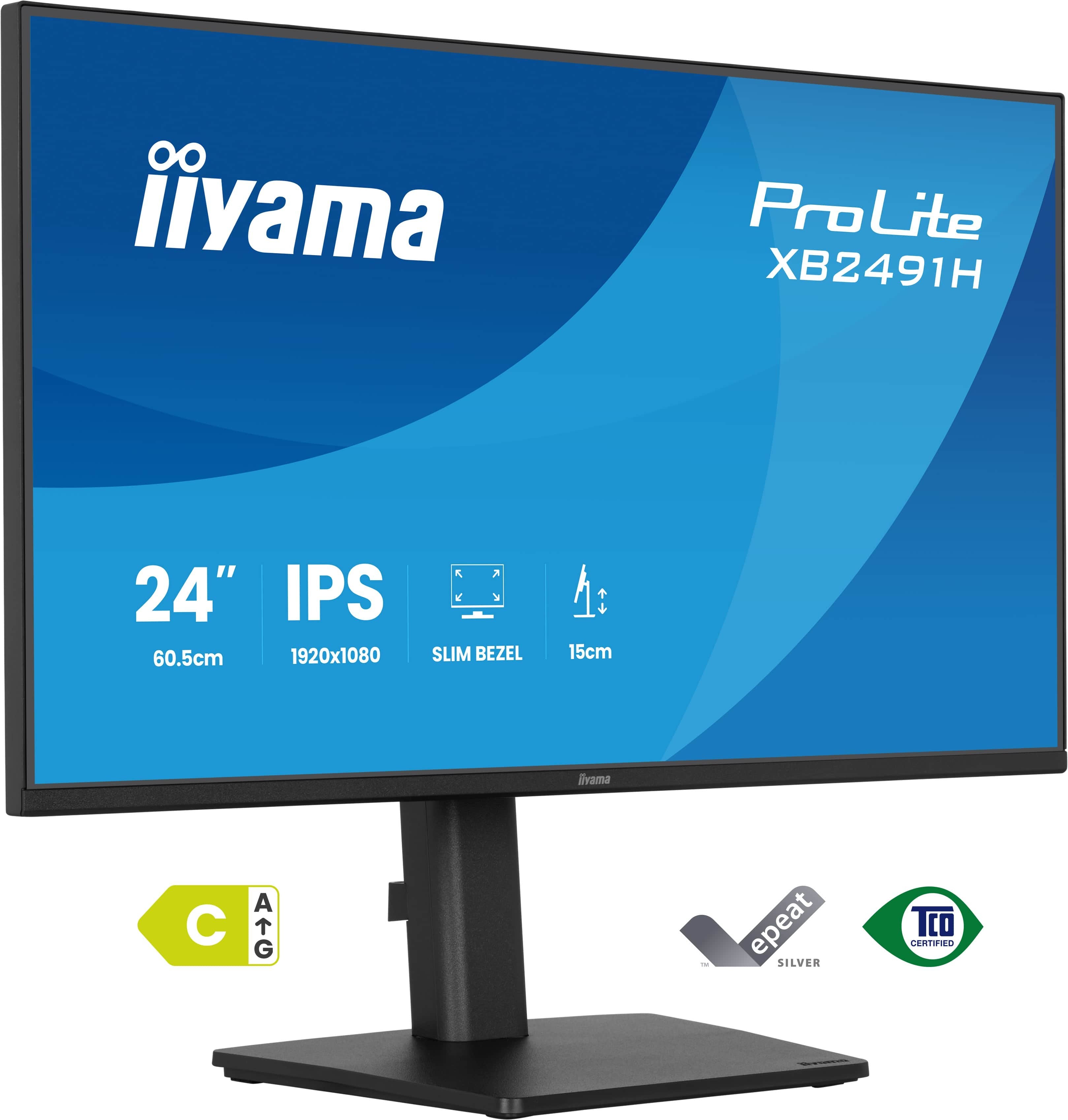 Monitor Iiyama 23,8" Xb2491h-B1 16:9 Hdmi+Dp Ips