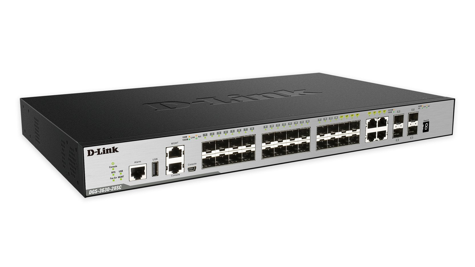D-Link Dgs 3630-28sc Conmutador L3 Gestionado 20 X Gigabit Sfp + 4 X Combinado 1000base-T + 4 X 10 Gigabit Sfp+ Montaje En Rack