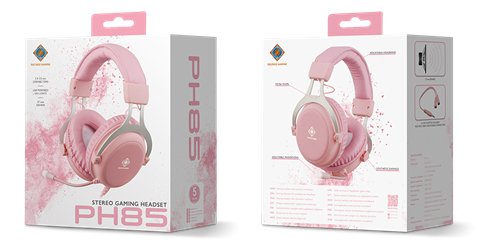Deltaco Gam-030-P Auriculares Alámbrico Diadema Juego Usb Tipo A Rosa