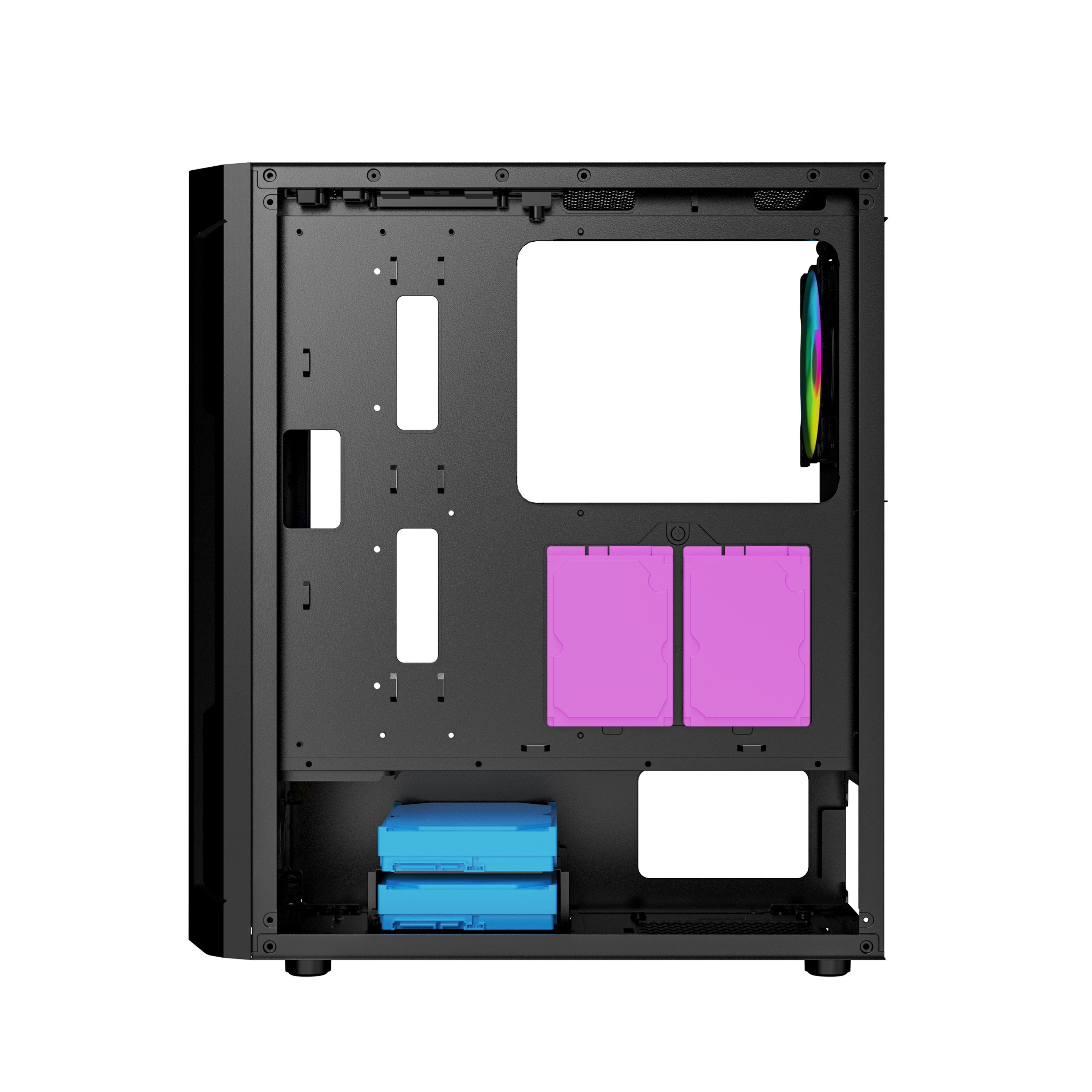 EAN 8716309127479 - Gembird Fornax 400X Midi Tower Negro imagen 9