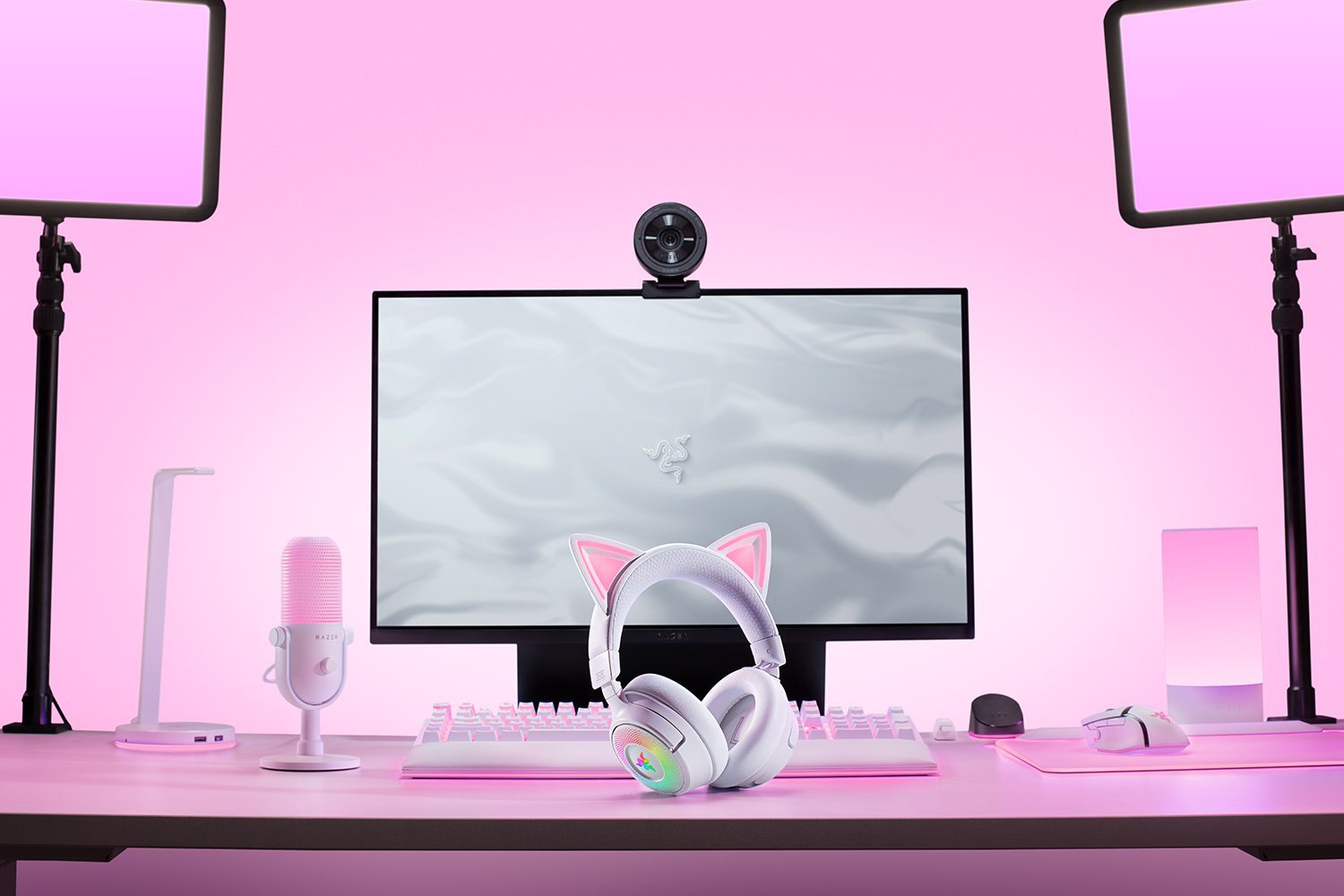 EAN 8887910061077 - Razer Kraken Kitty V3 Pro - White Auriculares Inalámbrico y alámbrico Diadema Juego USB tipo A Bluetooth imagen 5