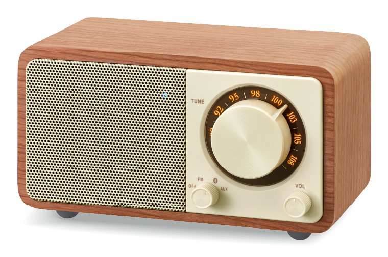 Sangean Wr-7 Plus Cerezo Natural Radio Con Mueble De Madera Fm Bluetooth Aux