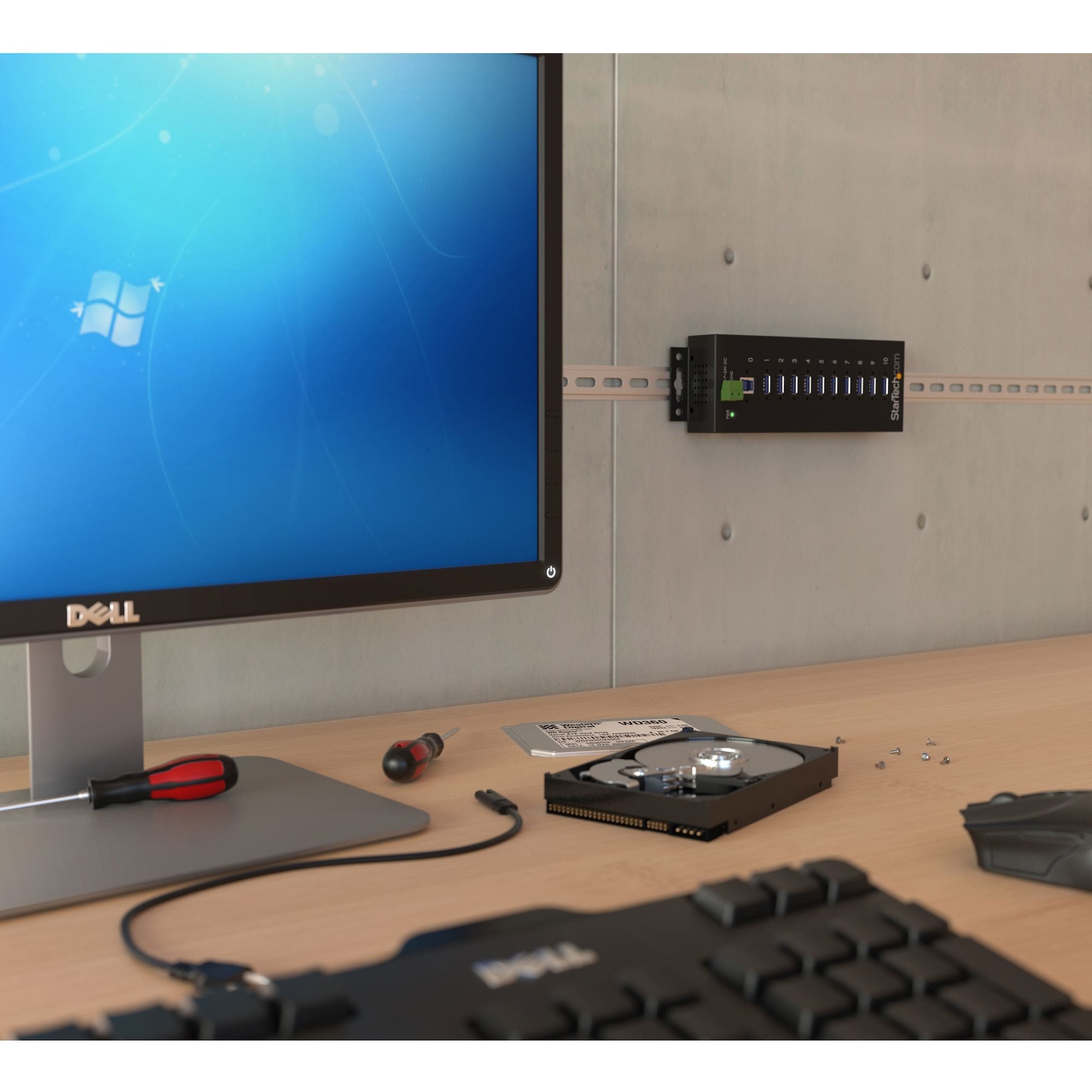 EAN 0065030863001 - StarTech.com ST1030USBM hub de interfaz USB 3.2 Gen 1 (3.1 Gen 1) Type-B 5000 Mbit/s Negro imagen 3
