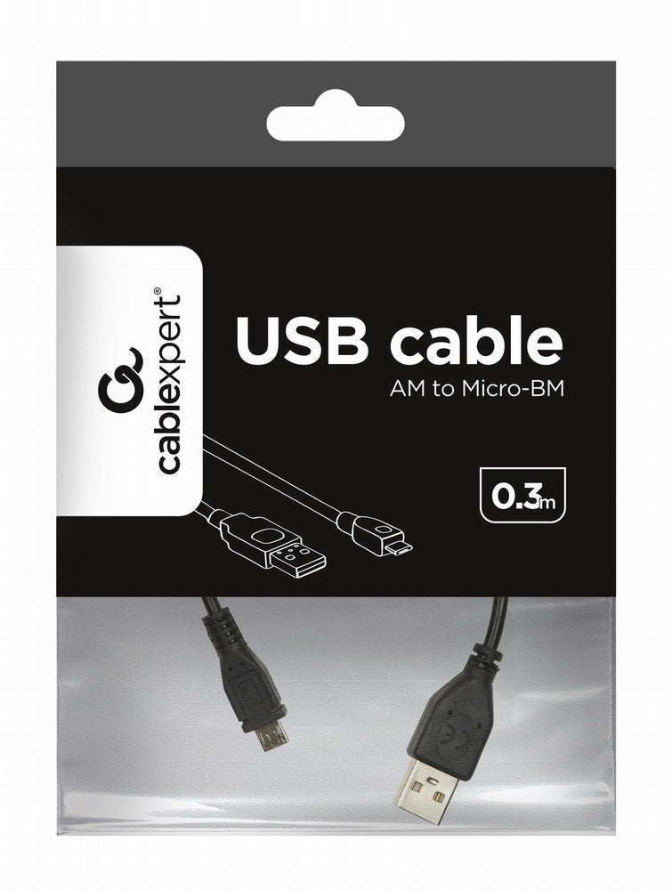 Gembird Cable Usb A Micro Usb 0.30m Negro Ccp-Musb2-Ambm-0.3m