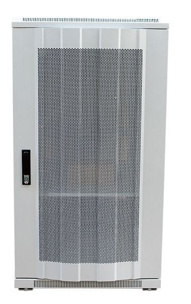 Allnet 19\"Schrank, 32he, B600/T1000mm, Perforierte Blechtüren, Lichtgris, Snb-Serie,