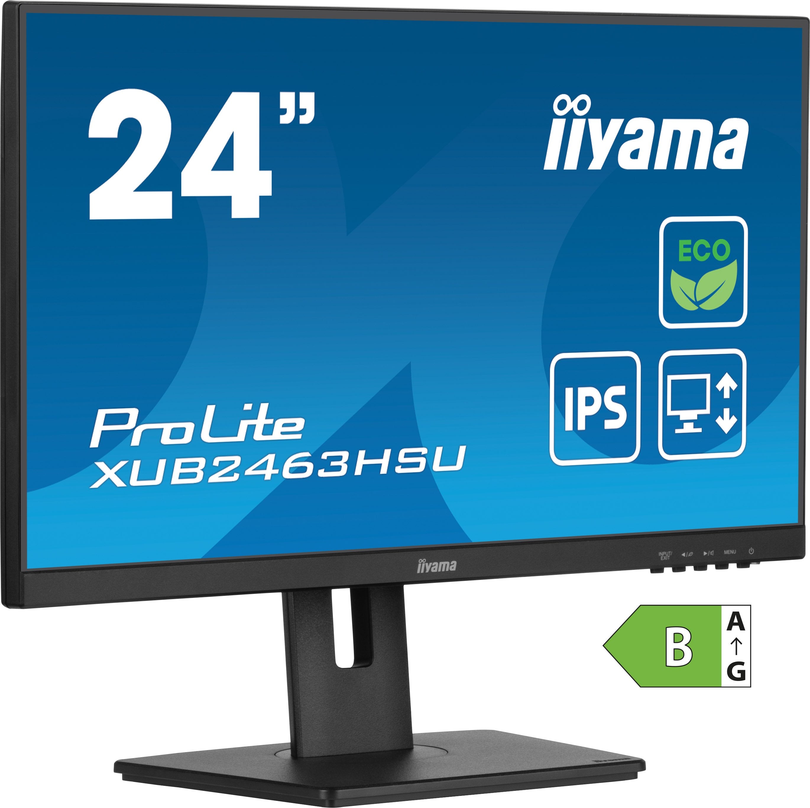 EAN 4948570123766 - iiyama ProLite XUB2463HSU-B1 pantalla para PC 61 cm (24") 1920 x 1080 Pixeles Full HD LED Negro imagen 3