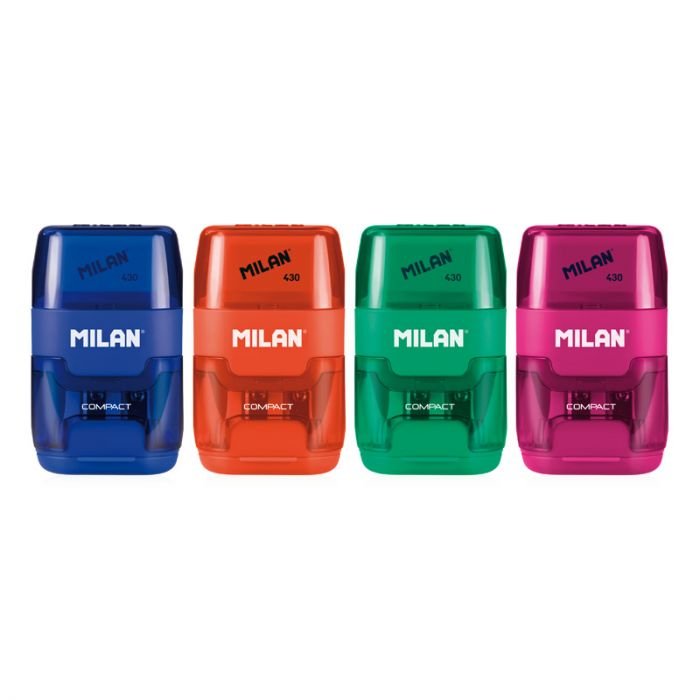 Milan Afilaborras Compact 6,7x4x2,5 Cm Expositor 4 Colores -16u-