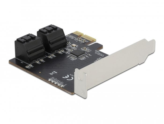 Tarjeta Delock Pci Express X1 -> 4 Puertos Sata Factor De Forma De Perfil Bajo