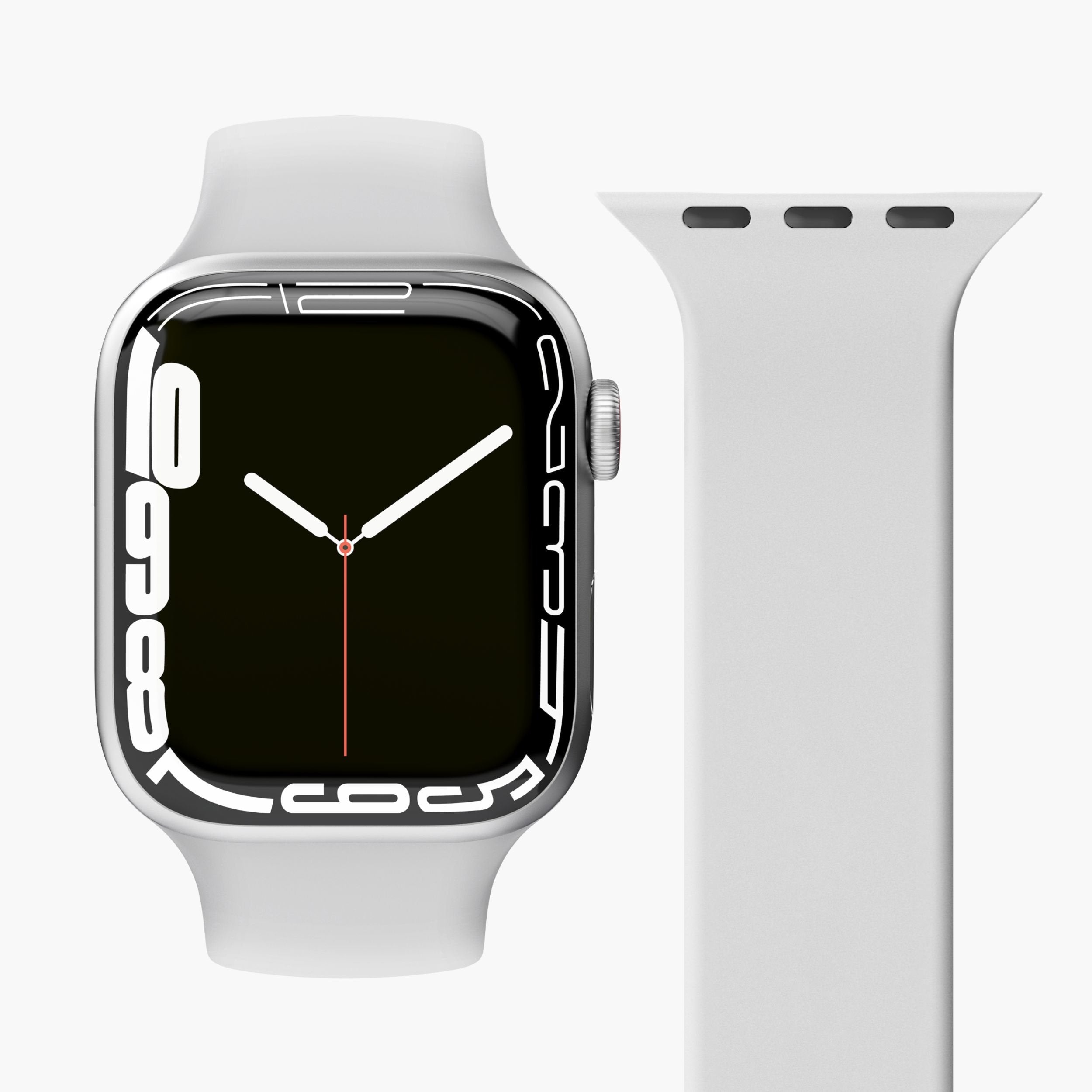 Vonmählen Watchstrap For Apple Solo Loop Funda 2 Band L Light Gris (Aws00027)