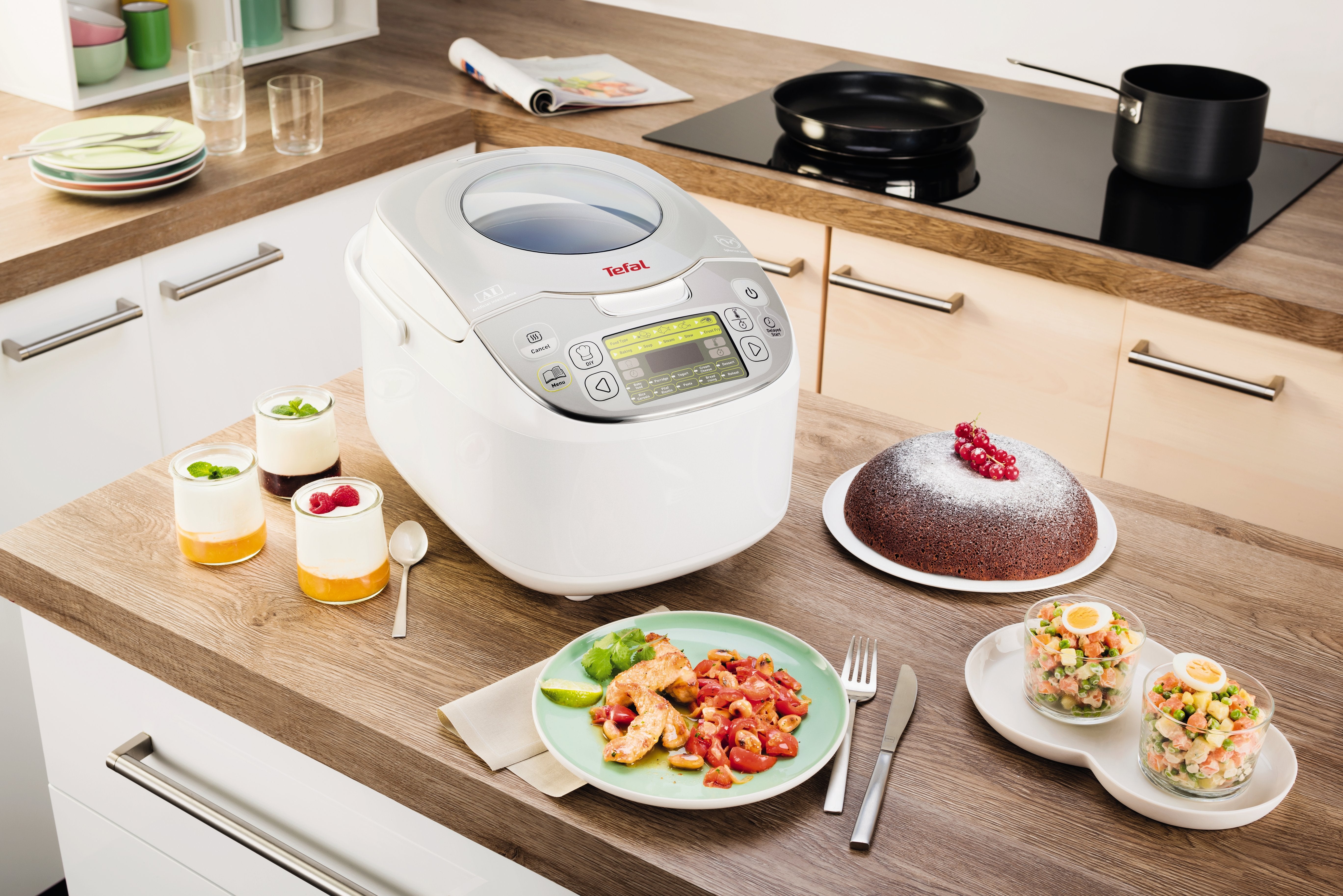 EAN 3045386371587 - Tefal RK8121 arrocera 750 W Plata, Blanco imagen 4