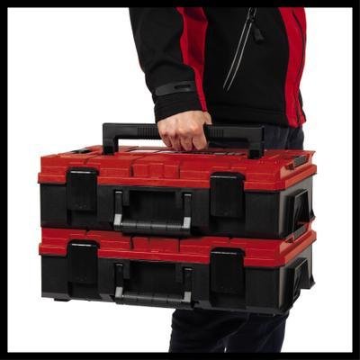EAN 4006825662924 - Einhell E-Case S-F Caja para piezas pequeñas Polipropileno Negro, Rojo imagen 4