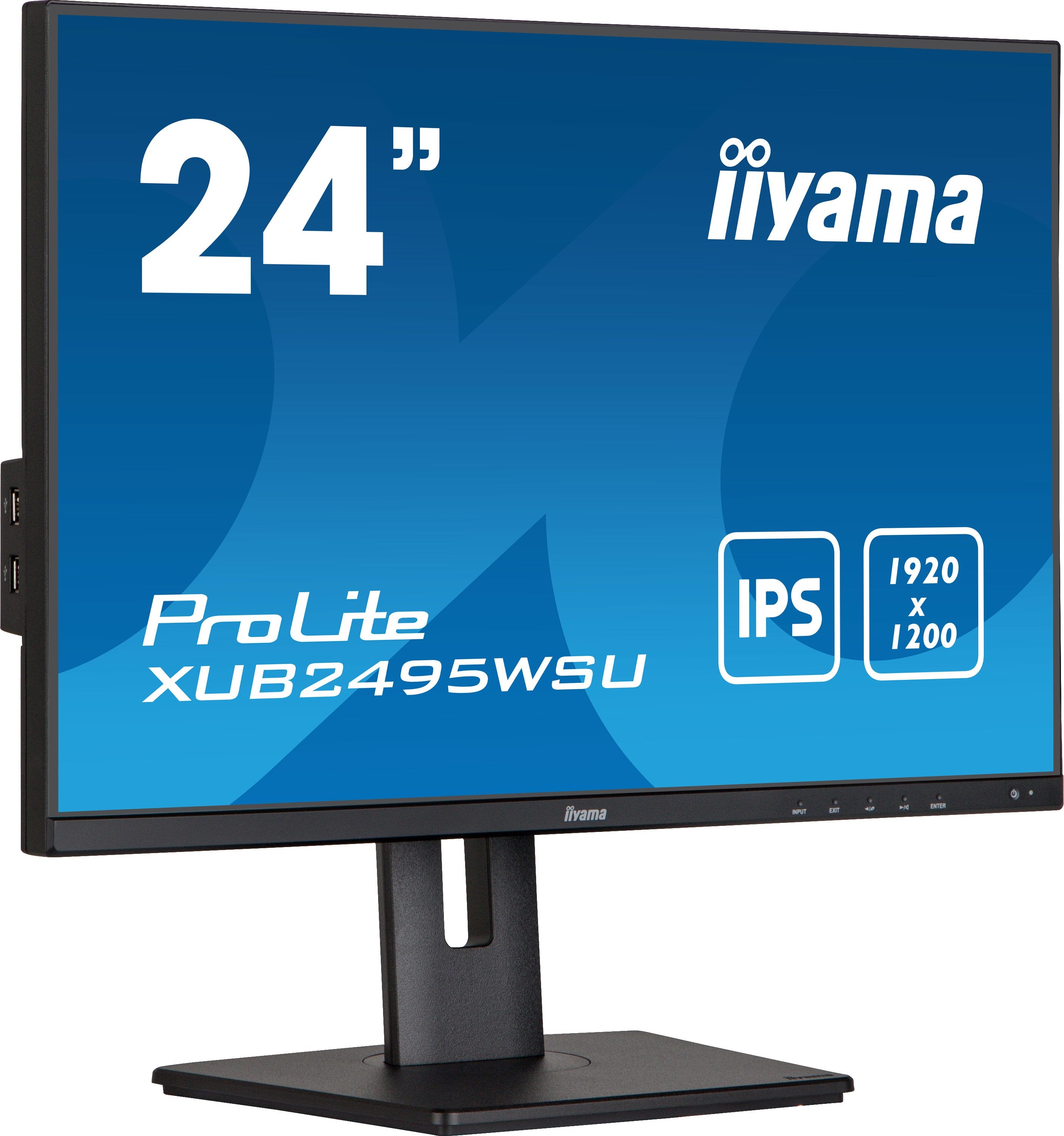 Monitor Iiyama 61.1cm 24" Xub2495wsu-B5 16:10 Hdmi+Dp+Usb Ips Bl Retail