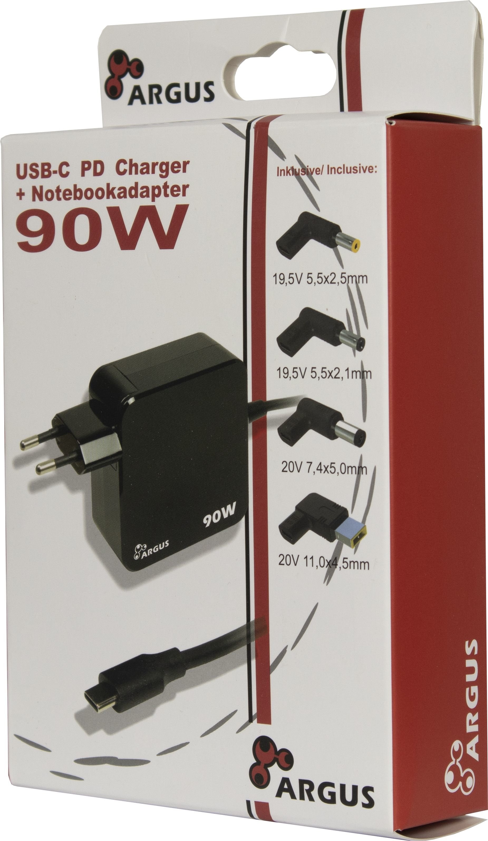 Inter-Tech Pd-Charger Usb C,Psu Pd-2090, Pd 90w, Negro