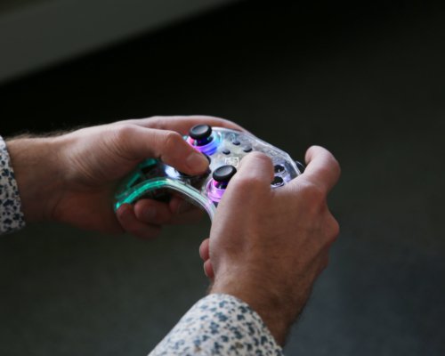 Deltaco Nintendo Switch Bluetooth Contr. Transparent