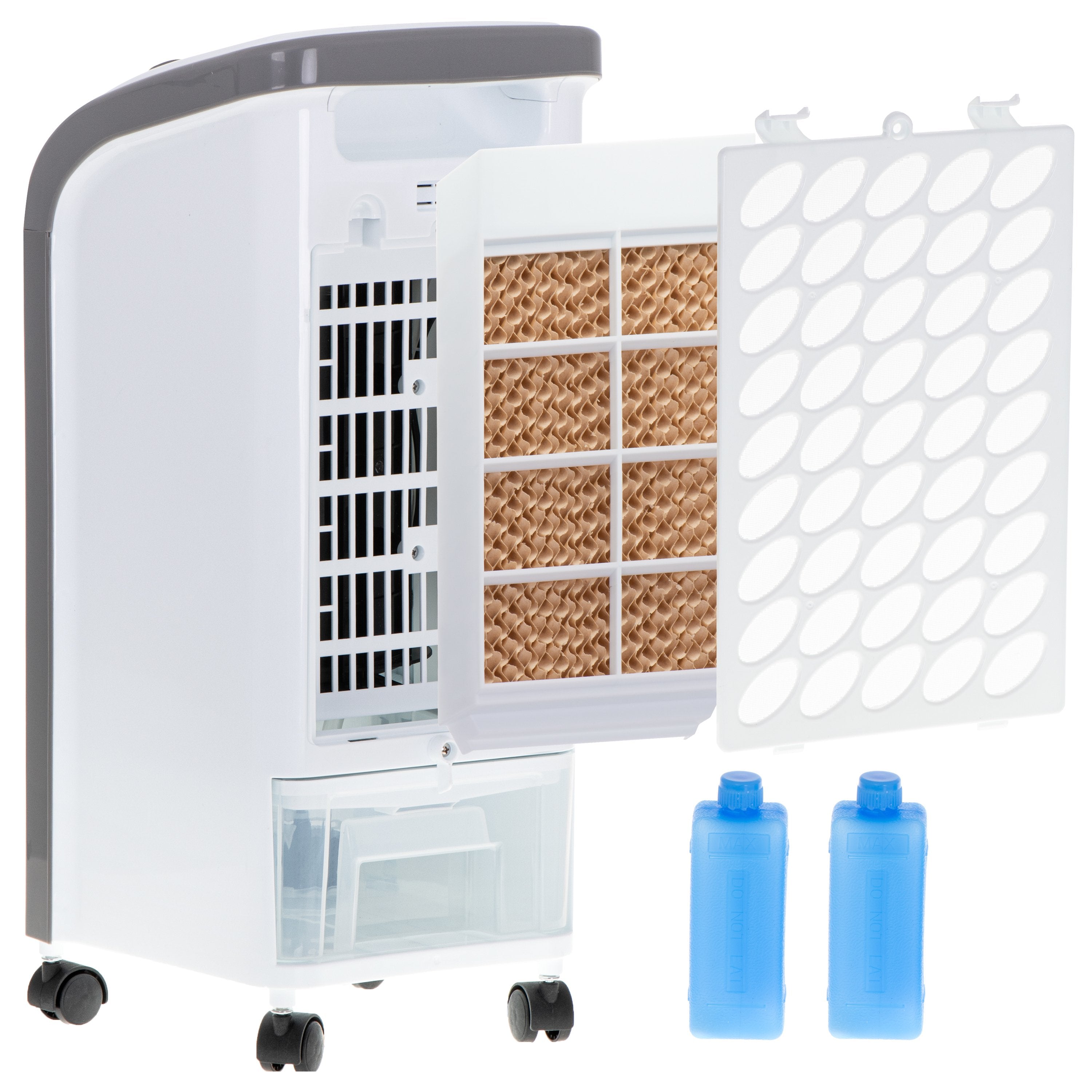 Mesko Ms 7918 Climatizador Evaporativo 3 En 1 Con Humidificador Y Purificador De Aire