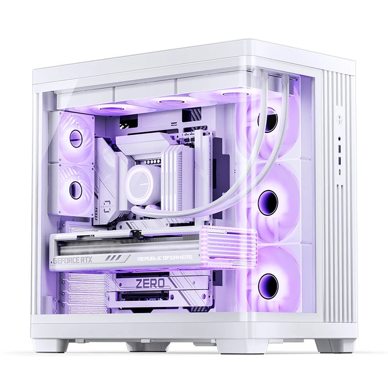 Jonsbo Tk-4 Carcasa, Midi-Tower, Atx, Tempered Glass - Blanco