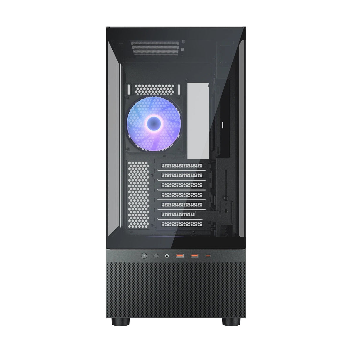 Caja Pc Cougar Midi-Tower Cfv220, Argb, Cristal, Negro