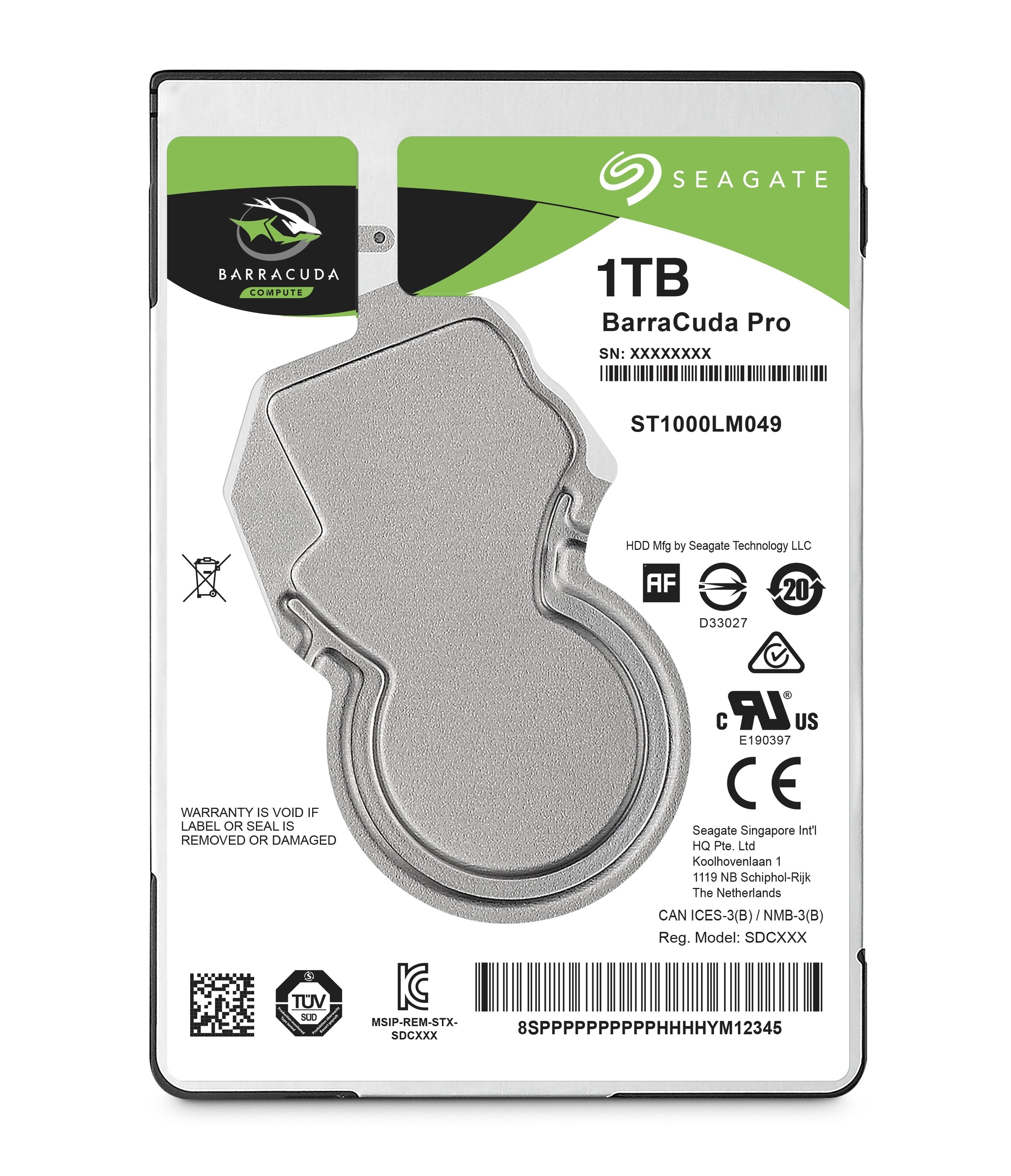 EAN 0763649101698 - Seagate Barracuda Pro disco duro interno 1 TB 7200 RPM 128 MB 2.5" Serial ATA III imagen 1