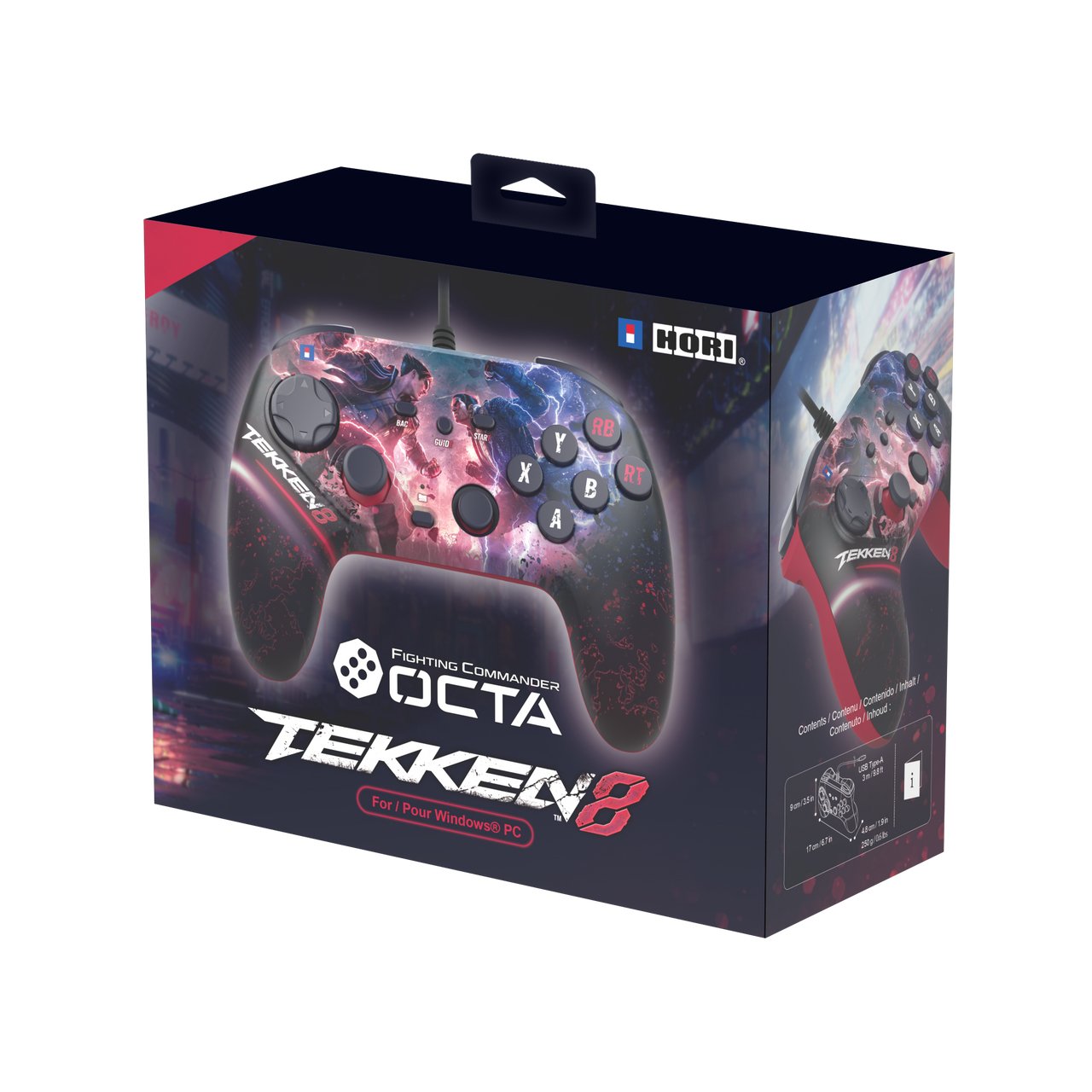 EAN 810050912280 - Hori HPC-046U mando y volante Violeta USB Gamepad PC imagen 3
