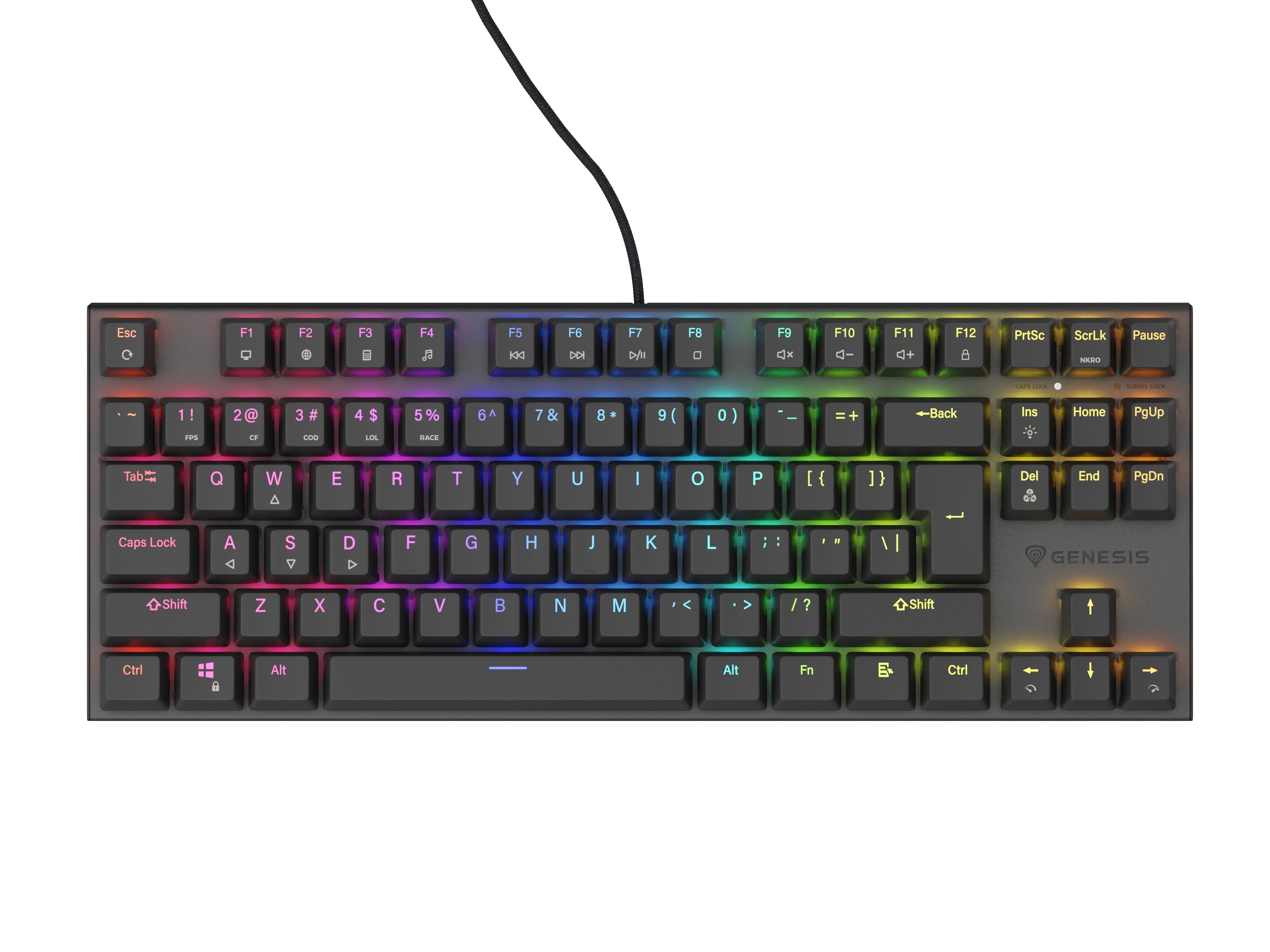 EAN 5901969432954 - GENESIS Thor 303 TKL teclado Juego USB QWERTY Internacional de EE.UU. Negro imagen 4